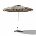 ombrellone da giardino in alluminio 200 x 200 x 250cm colore beige con apertura manuale