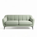 Divano in tessuto verde chiaro dimensioni 180 x 85 x 80cm per soggiorno