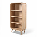 Mobile libreria in legno chiaro 50 x 30 x 120cm con 4 ripiani